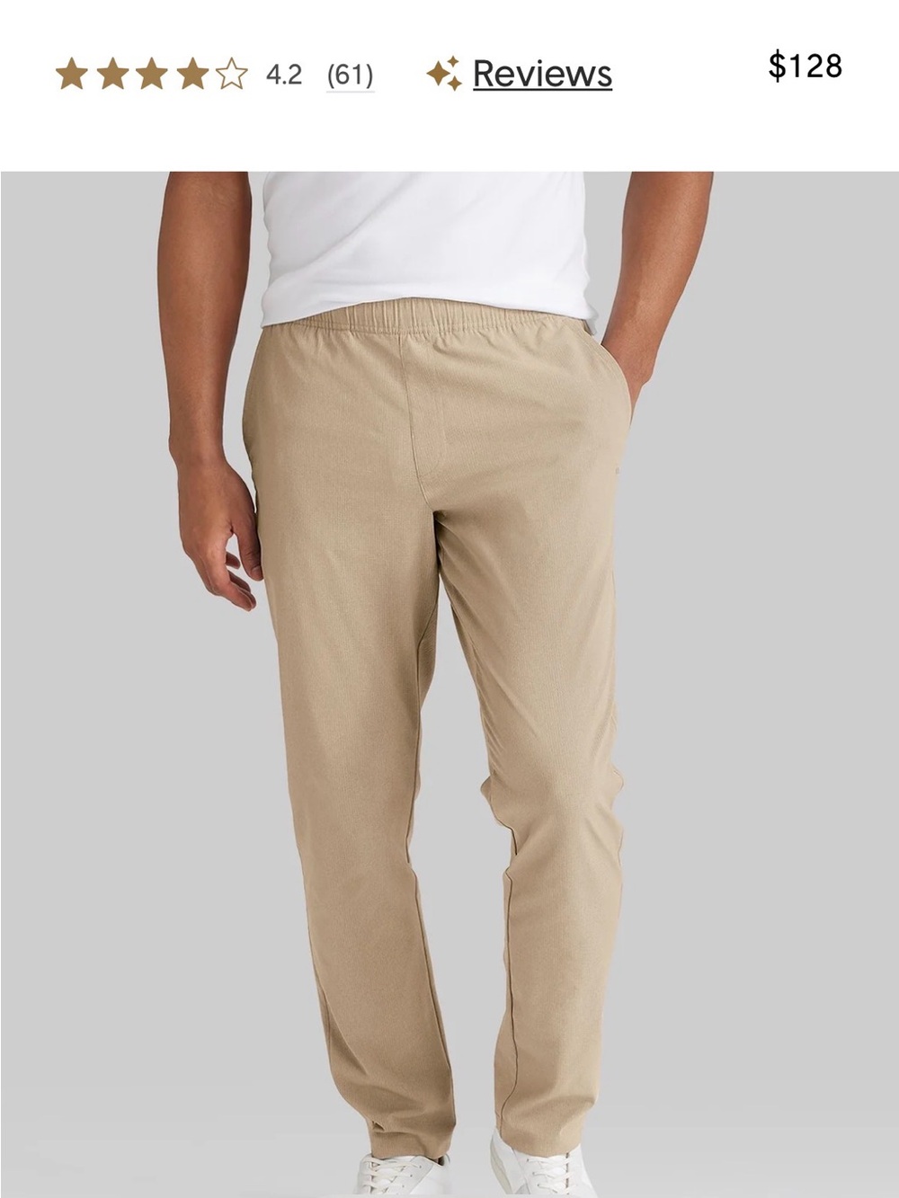 Tommy John Air Airflow pant  Chino Pants - Dune color